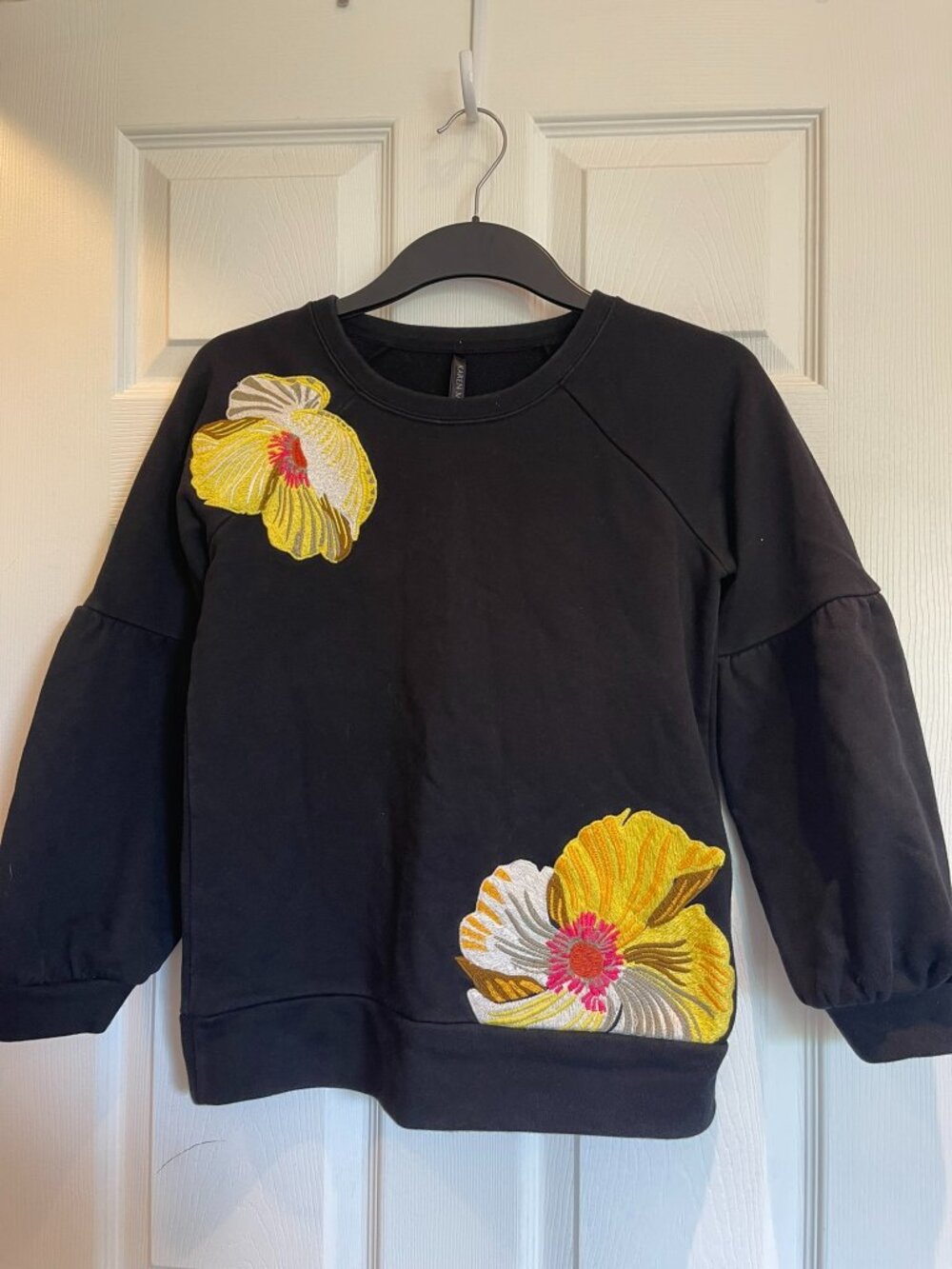 embroidered sweatshirt
